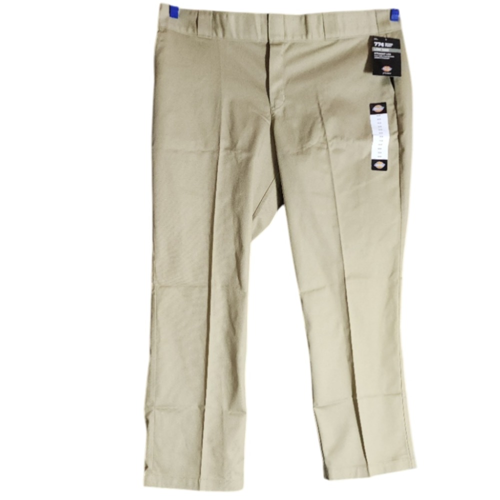 Dickies 774 Women's 18R Work Pants Beige Chino Straight Leg Flat Front NEW